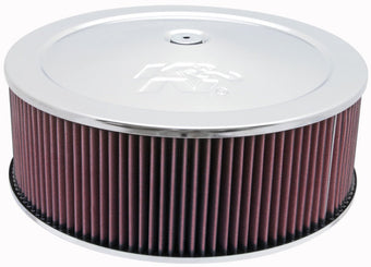 compare product K&N Round Air Filter Assembly 5.25in ID / 5in Height / 5.125in Neck Flange / 1 1/4in Drop Base