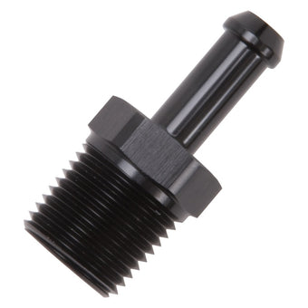 compare product Edelbrock Hose Fittings Straight 1/2In NPT to 3/8In Barb Black Anodize