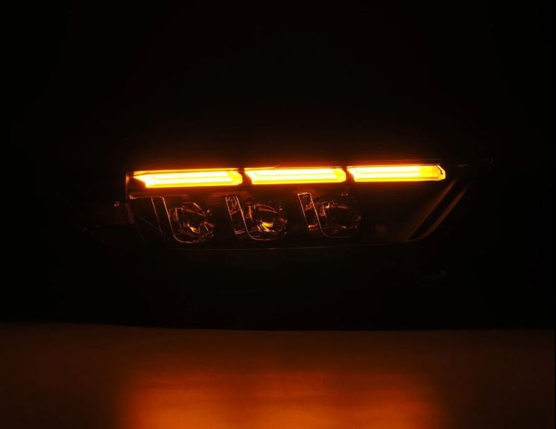 AlphaRex 15 - 17 Ford Mustang NOVA LED Proj Headlights Black w/Activ Light/Seq Signal/Switch DRL - My Store