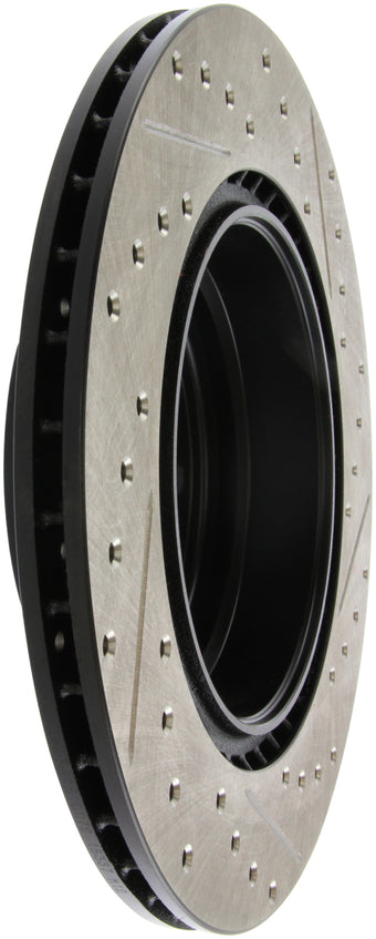 compare product StopTech 06 BMW 330 / 07-09 BMW 335 Slotted & Drilled Right Rear Rotor