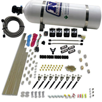 compare product Nitrous Express 8 Cyl VXL Direct Port 4 Solenoids Nitrous Kit (200-500HP) w/15lb Bottle
