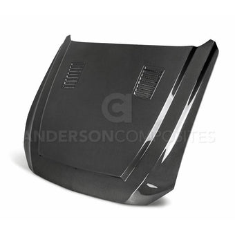 compare product Anderson Composites 2018 Ford Mustang Super Snake Double Sided Carbon Fiber Hood