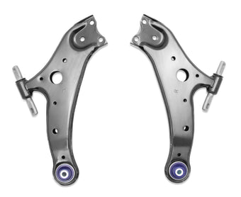 compare product SuperPro 2008 Toyota Highlander Hybrid Limited Front Lower Control Arm Set w/ Bushings