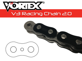 compare product Vortex Racing V3 2.0 Chain 525SX3-112- Black