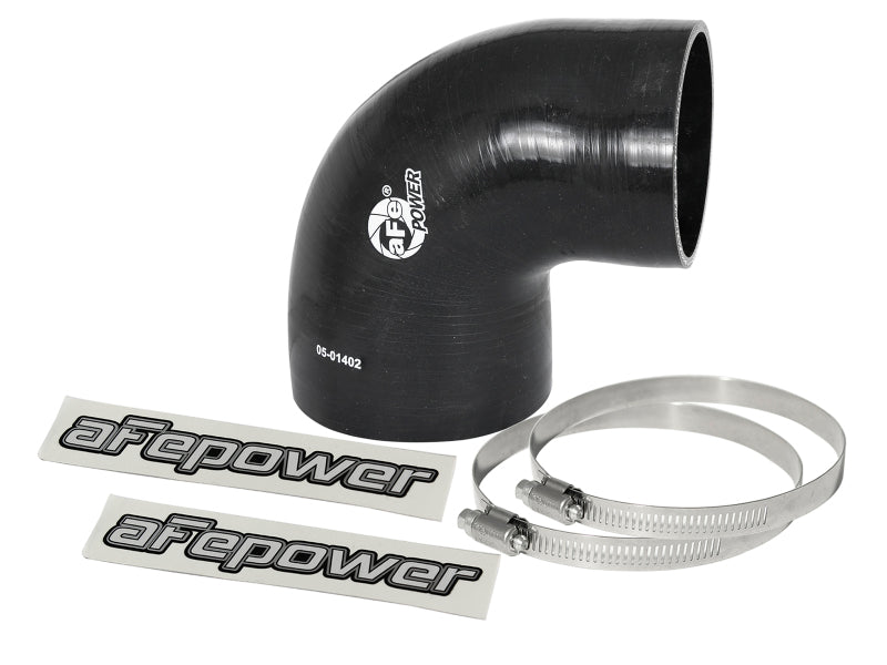 aFe Magnum FORCE Intake Coupling Kit (4 IN ID to 3 - 3/8 IN ID x 90 Deg.) Elbow Coupler - Black - My Store