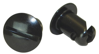 compare product Moroso Quick Fastener - Oval Head - 7/16in x .500in - Steel - Black - 10 Pack