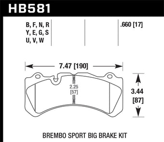 compare product Hawk 17-18 Volvo S60 2.0L Polestar Front ER-1 Brake Pads