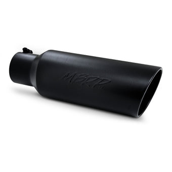 compare product MBRP Universal Tip 6in OD Rolled End 4in Inlet 18in L Black Coated Exhaust Tip