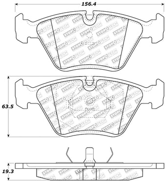 compare product StopTech 95-99 BMW M3 / 01-07 M3 E46 / 89-93 M5 / 98-02 Z3 M series / 93-95 530 Front Brake Pads