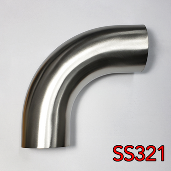 compare product Stainless Bros 4in SS321 90 Deg Mandrel Bend Elbow - 1.5D Radius 16GA/.065in Wall (No Leg)