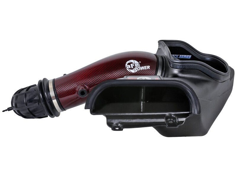 aFe 23 - 24 Ford F150 Raptor R Supercharged Red Carbon Track Series Air Intake w/ P5R Filter (MOQ 24) - My Store