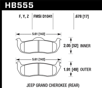 compare product Hawk 06-10 Jeep Commander / 05-10 Grand Cherokee / 05-10 Armada / 04 Pathfinder / 04-10 Tital 5.6L /