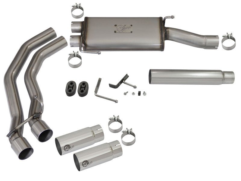 aFe Rebel Exhausts Cat - Back SS Ford F - 150 04 - 08 V8 4.6/5.4L w/ Polished Tips - My Store