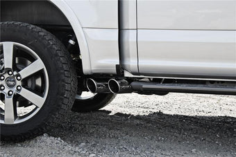compare product MBRP 15-16 Ford F-150 2.7L/3.5L/5.0L 3in Cat Back Single Side Pre-Axle Dual Exit ALU