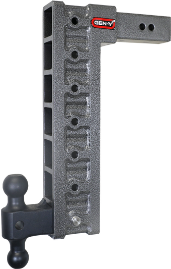 compare product Gen-Y Mega Duty 2.5in Shank 18in Drop 3K TW 21K Hitch w/GH-061 Dual-Ball/GH-0101 Stabilizer Kit
