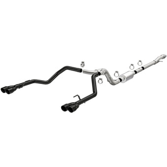 compare product MagnaFlow 2019 Chevy Silverado 1500 V8 5.3L Street Series Quad Split Rear Exhaust w/ Black Tips