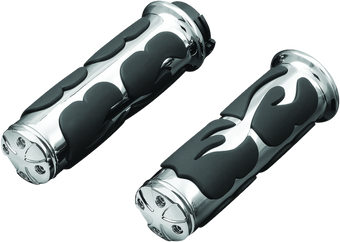 compare product Kuryakyn ISO Flame Grips Throttle-By-Wire Chrome