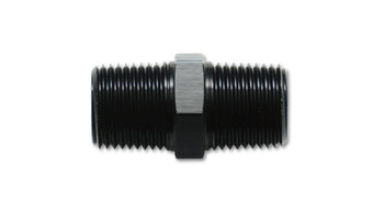 compare product Vibrant 1/8in NPT x 1/8in NPT Straight Union Pipe Adapter Fitting - Aluminum