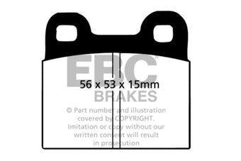 compare product EBC 71-79 Volkswagen Beetle 1.3 (1300) Yellowstuff Front Brake Pads