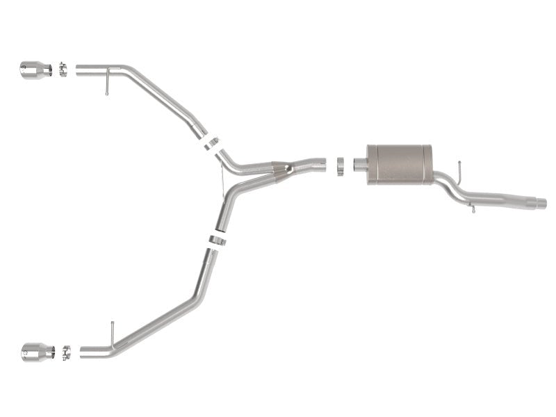 aFe MACH Force - Xp 13 - 16 Audi Allroad L4 SS Axle - Back Exhaust w/ Polished Tips - My Store