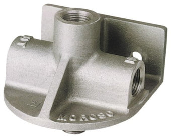 compare product Moroso Chevrolet Big Block/Small Block Oil Filter Adapter - Remote Mount - Inlet Left/Outlet Right