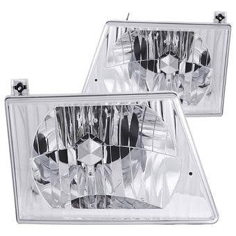 compare product ANZO 1992-2006 Ford Econoline Crystal Headlights Chrome