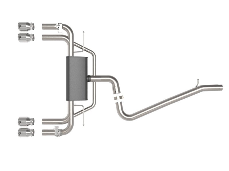 aFe MACHForce XP 3in - 2.5in 304SS Exhaust Cat - Back 15 - 20 Audi S3 L4 - 2.0L (t) - Polished Tips - My Store