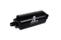 Aeromotive In - Line Filter - (AN - 6 Male) 40 Micron Stainless Mesh Element Bright Dip Black Finish - My Store