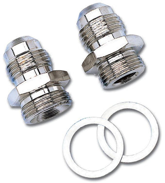 compare product Russell Performance -6 AN Carb Adapter Fittings (2 pcs.) Zinc