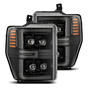compare product AlphaRex 08-10 Ford F250-550 NOVA-Series LED Projector Headlights Alpha-Blk w/Activ Light/Seq Signal