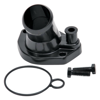 compare product Edelbrock Steel Water Neck for Ford Small Block Windsor - Black