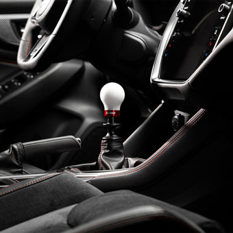 compare product Cobb Subaru 6-Speed Weighted COBB Shift Knob - White (Incl. Both Red + Blk Collars)