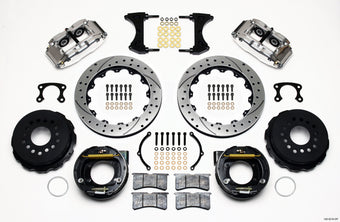compare product Wilwood Narrow Superlite 4R Rear P-Brk Kit 12.88in Drill Polish Big Ford New Style 2.36in Offset