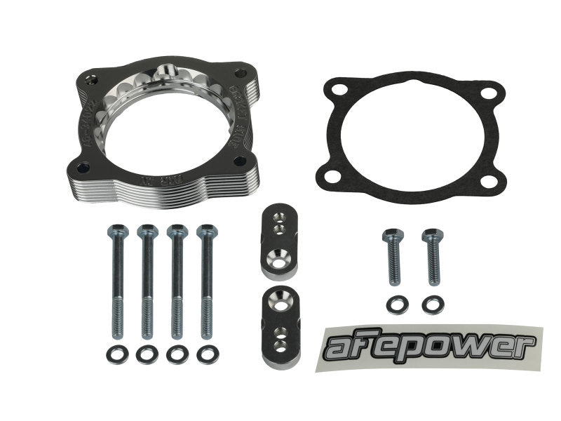 aFe 02 - 09 Chevrolet Trailblazer/ 02 - 09 GMC Envoy L6 4.2L Silver Bullet Throttle Body Spacer - Silver - My Store