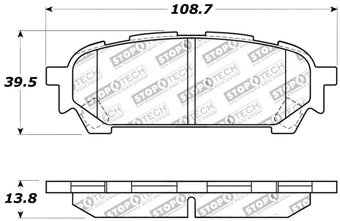 compare product StopTech Performance 03-05 WRX Rear Brake Pads
