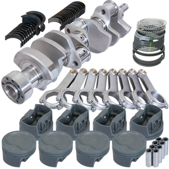 compare product Eagle Chevy 350 1Pc 3.750in Crank 5.700in H-Beam -16cc Inv Dome 4.040in Pistons Balanced Assembly