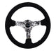 NRG Reinforced Steering Wheel (350mm / 3in. Deep) Blk Suede w/Hydrodipped Digi - Camo Spokes - My Store