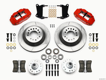 compare product Wilwood Narrow Superlite 6R Front Hub & 1PC Rtr Kit 12.88in-Red 67-69 Camaro 64-72 Nova Chevelle