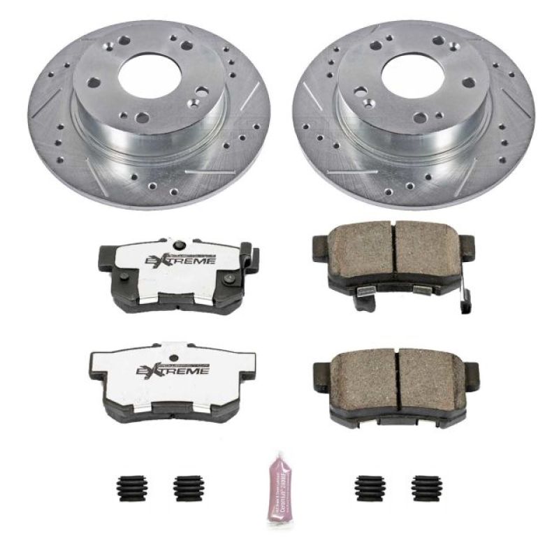 Power Stop 04 - 08 Acura TSX Rear Z26 Street Warrior Brake Kit - My Store