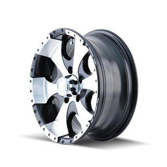 compare product ION Type 136 15x6 / 5x114.3 BP / 0mm Offset / 83.82mm Hub Black/Machined Wheel