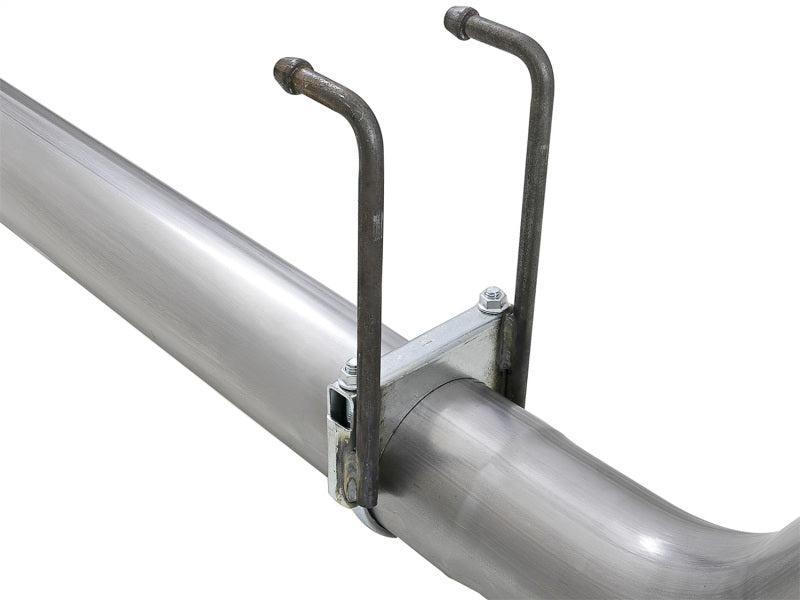 aFe Rebel XD 4in SS Down - Pipe Back Exhaust w/Dual Polished Tips 17 - 18 Ford Diesel Trucks V8 - 6.7L(td) - My Store