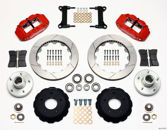 compare product Wilwood Narrow Superlite 6R Front Hub Kit 13.06in Red Chevy C-10 60-87 CPP Drop Spindle