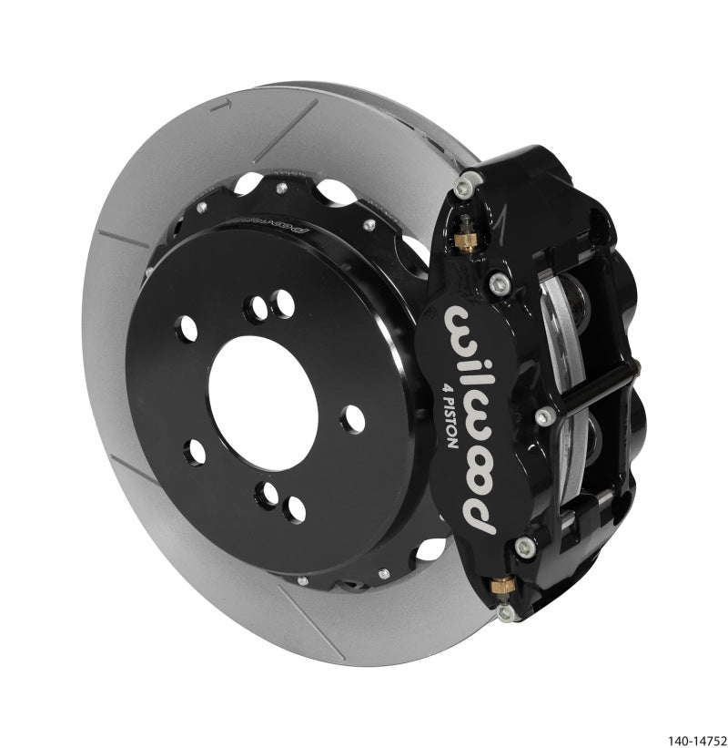 Wilwood Narrow Superlite 4R Rear Kit 12.88in Slotted Black 00 - 06 BMW M3 E46 - My Store