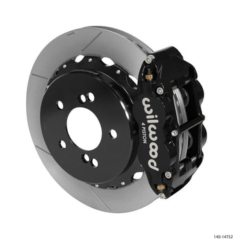 compare product Wilwood Narrow Superlite 4R Rear Kit 12.88in Slotted Black 00-06 BMW M3 E46