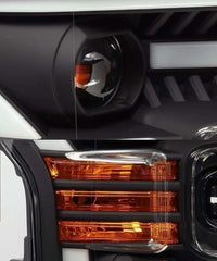 AlphaRex 15 - 17 Ford F - 150 LUXX LED Projector Headlights Plank Style Black w/Activ Light/DRL - My Store