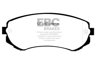 compare product EBC 89-96 Nissan 240SX 2.4 (4 Lug) Ultimax2 Front Brake Pads