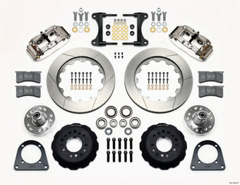 compare product Wilwood Narrow Superlite 6R Front Hub Kit 14.00in Polished TCI-IFS 71-78 (Pinto Based)