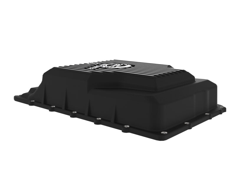 aFe 17 - 24 Ford F - 150 10R60/10R80 Pro Series Rear Transmission Pan Black w/ Machined Fins - My Store