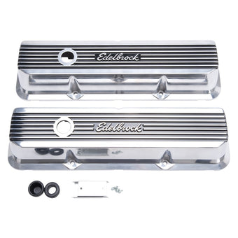 compare product Edelbrock Valve Covers Elite II Ford FE 1958-76 Polished