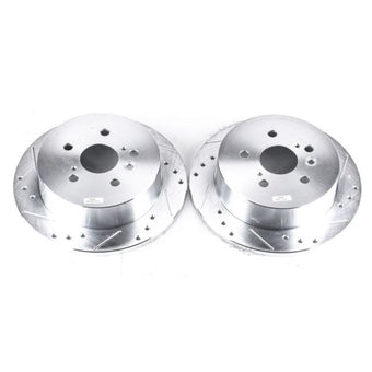compare product Power Stop 04-10 Toyota Sienna Rear Evolution Drilled & Slotted Rotors - Pair